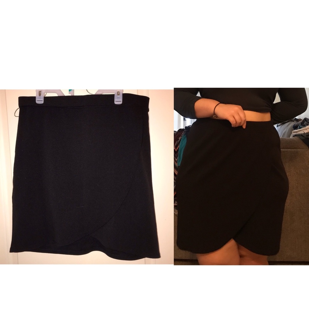 Business Casual Work Black Skirt Plus Size 1X